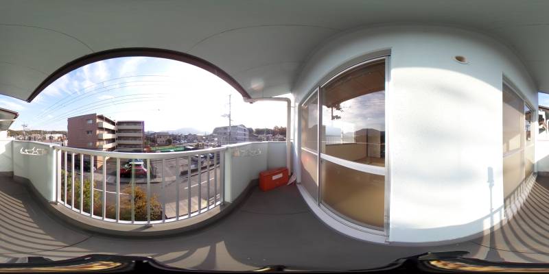 パノラマ画像バルコニー