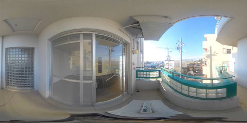 パノラマ画像バルコニー