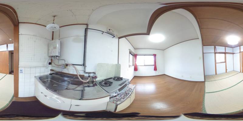 パノラマ画像キッチン