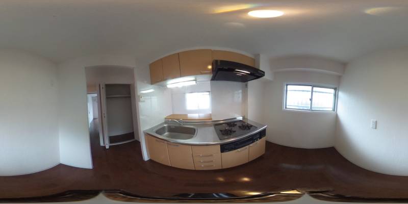 パノラマ画像キッチン