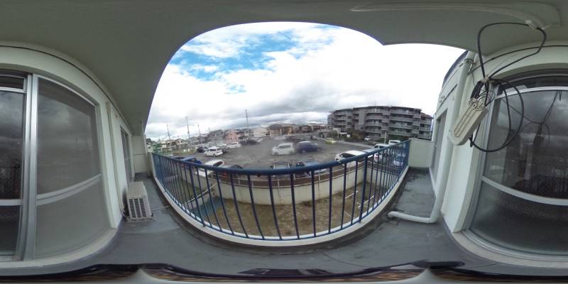 パノラマ画像バルコニー