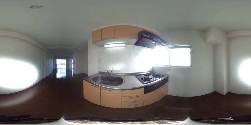パノラマ画像キッチン