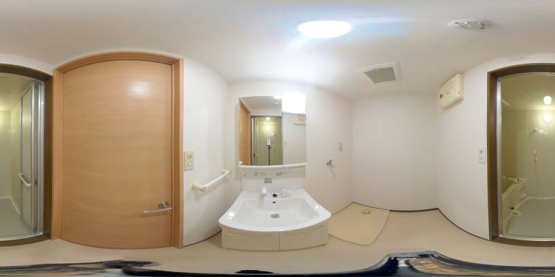 パノラマ画像洗面所