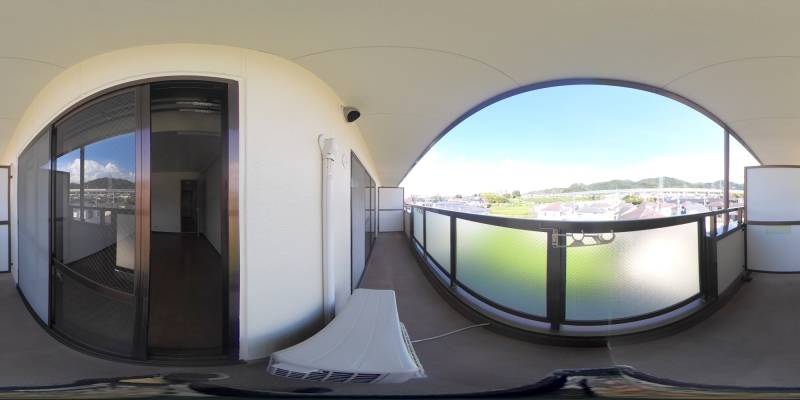 パノラマ画像バルコニー