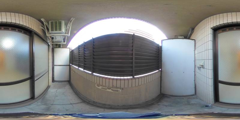 パノラマ画像バルコニー