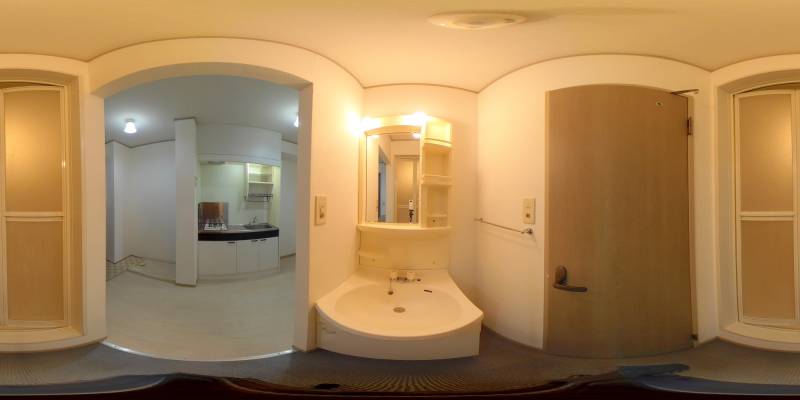 パノラマ画像洗面所