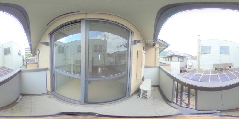 パノラマ画像バルコニー
