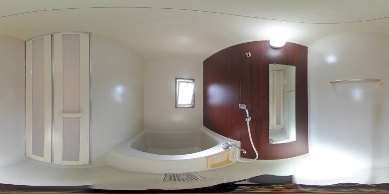 パノラマ画像バスルーム