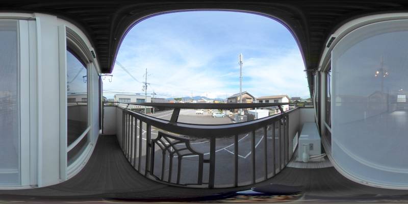 パノラマ画像バルコニー