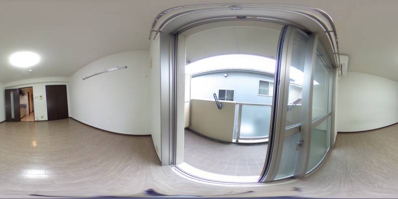 パノラマ画像バルコニー