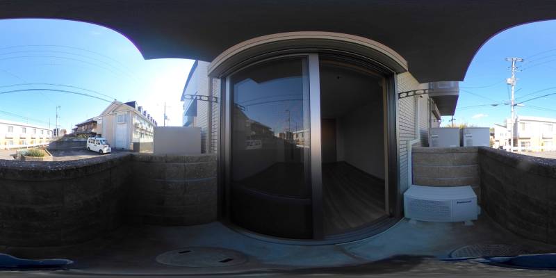 パノラマ画像バルコニー