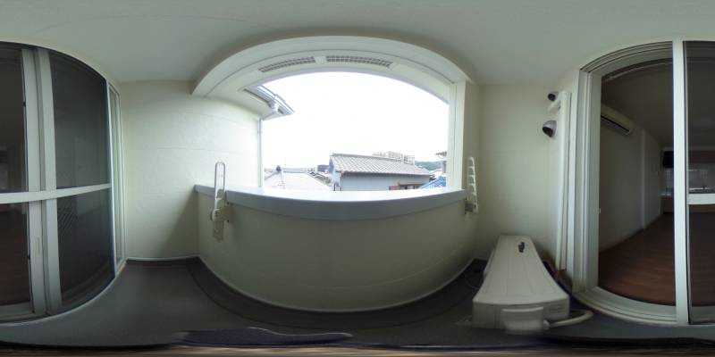 パノラマ画像バルコニー