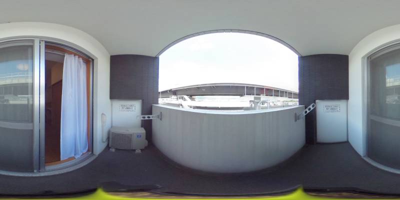 パノラマ画像バルコニー