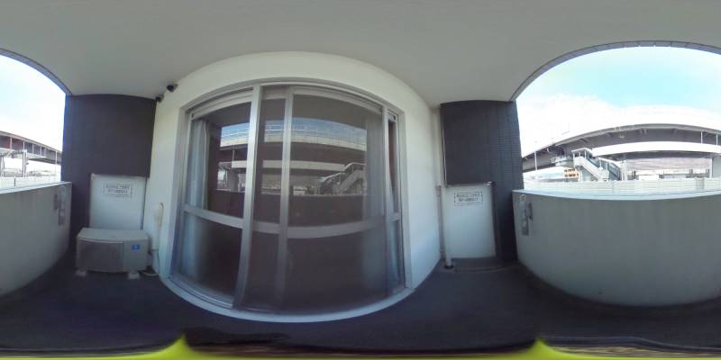 パノラマ画像バルコニー