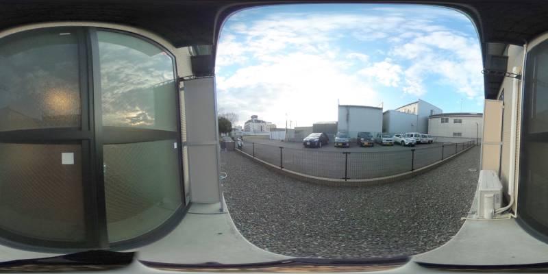 パノラマ画像バルコニー