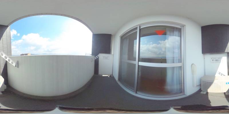パノラマ画像バルコニー