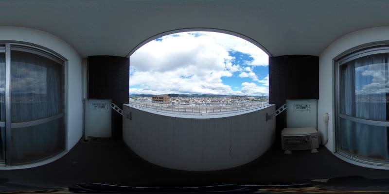 パノラマ画像バルコニー