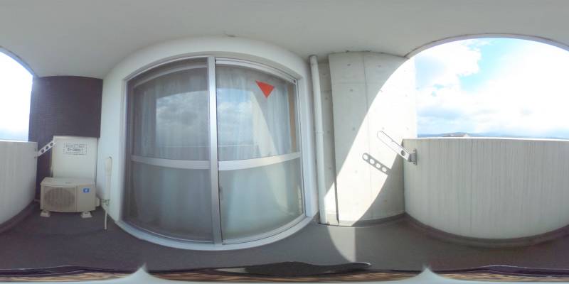 パノラマ画像バルコニー