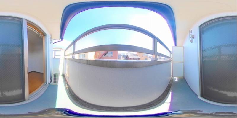 パノラマ画像バルコニー