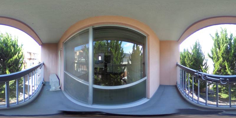 パノラマ画像バルコニー