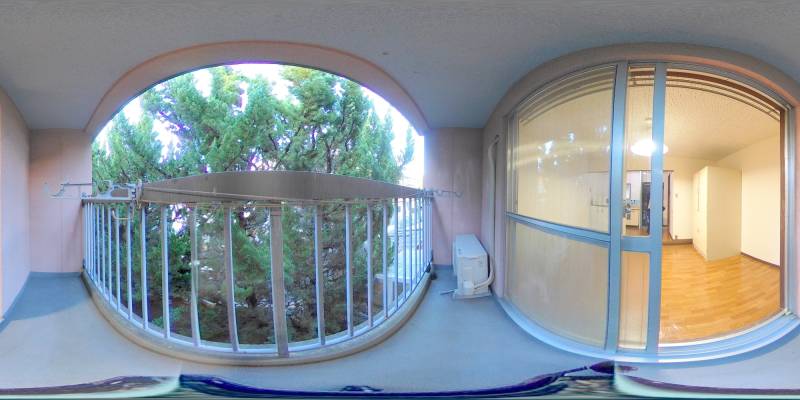 パノラマ画像バルコニー