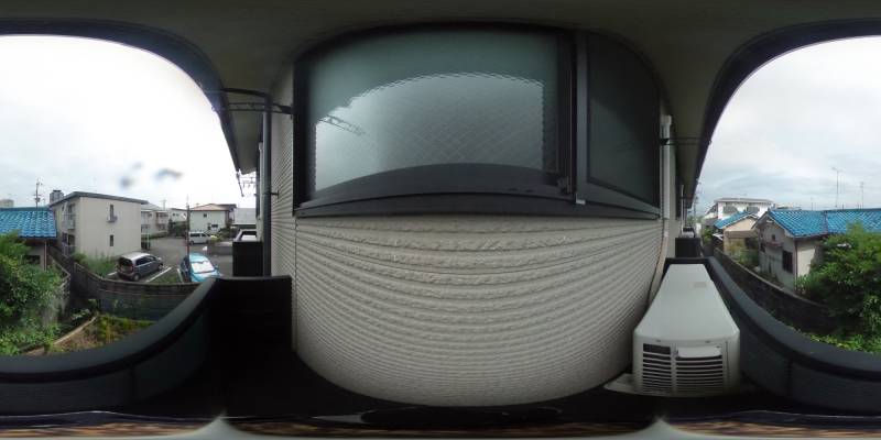 パノラマ画像バルコニー