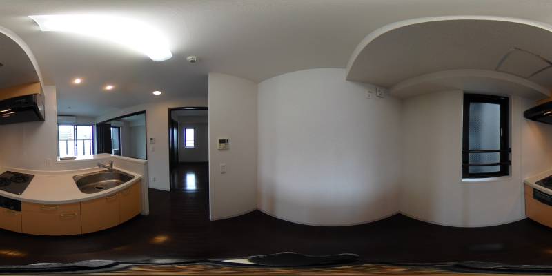 パノラマ画像キッチン