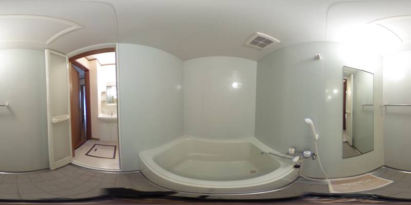 パノラマ画像バスルーム