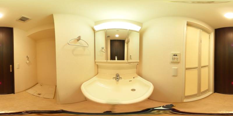 パノラマ画像洗面所