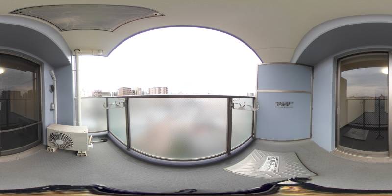 パノラマ画像バルコニー