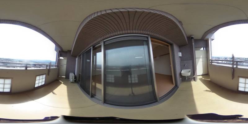 パノラマ画像バルコニー