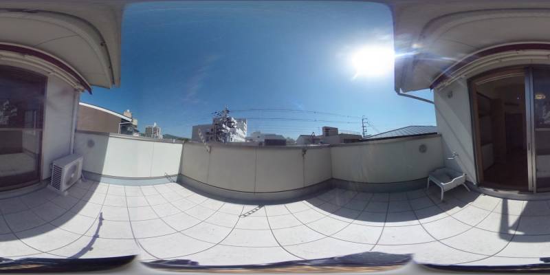 パノラマ画像バルコニー