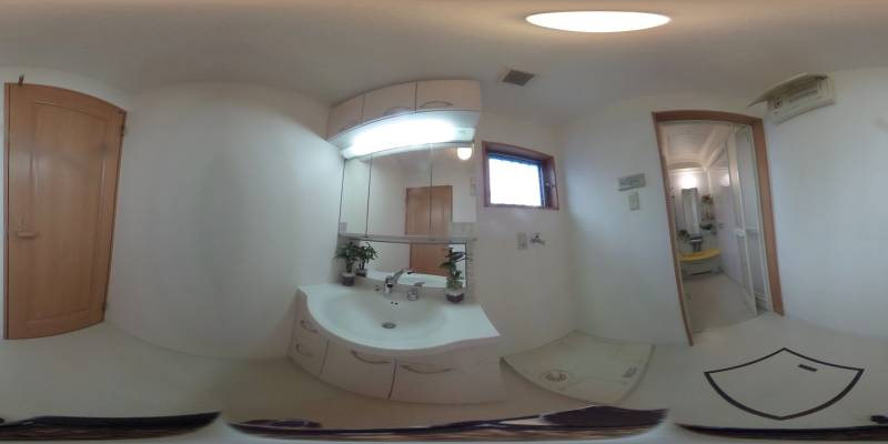 パノラマ画像洗面所