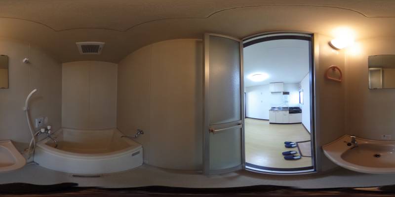 パノラマ画像バスルーム