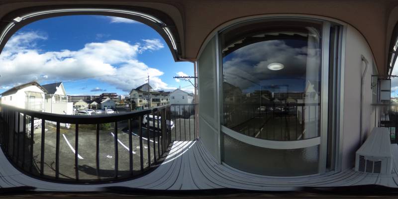 パノラマ画像バルコニー