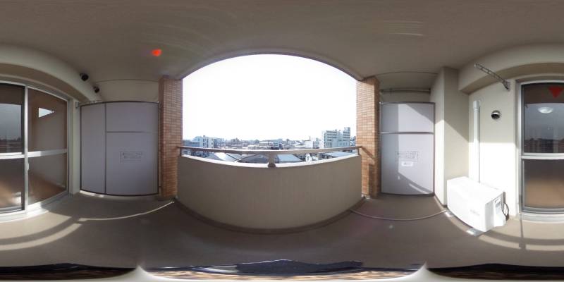 パノラマ画像バルコニー