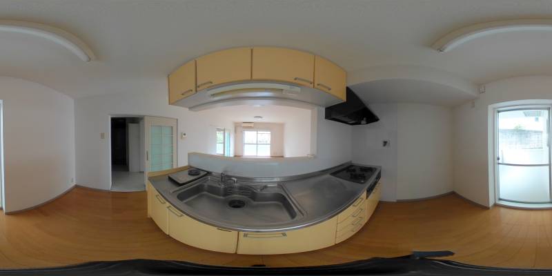 パノラマ画像キッチン