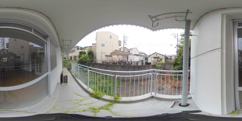 パノラマ画像バルコニー