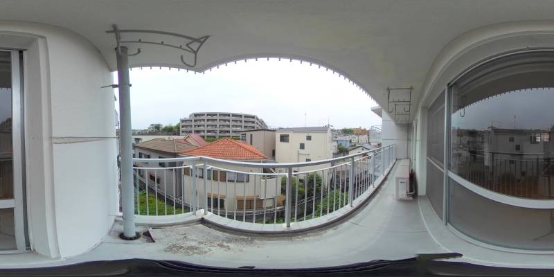 パノラマ画像バルコニー