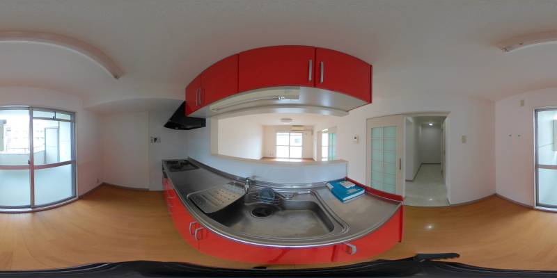 パノラマ画像キッチン