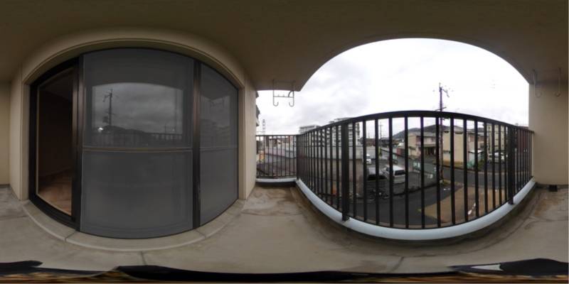 パノラマ画像バルコニー