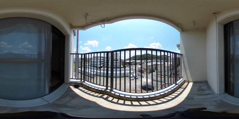 パノラマ画像バルコニー