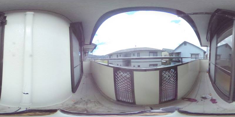 パノラマ画像バルコニー