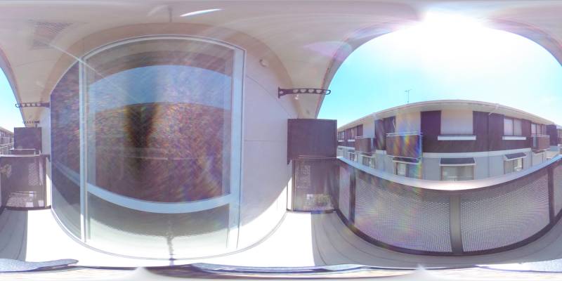 パノラマ画像バルコニー