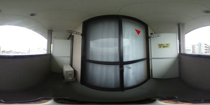 パノラマ画像バルコニー