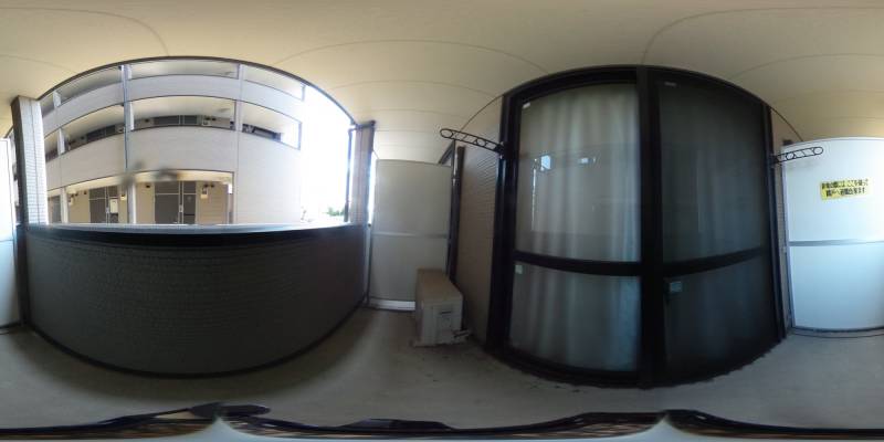 パノラマ画像バルコニー