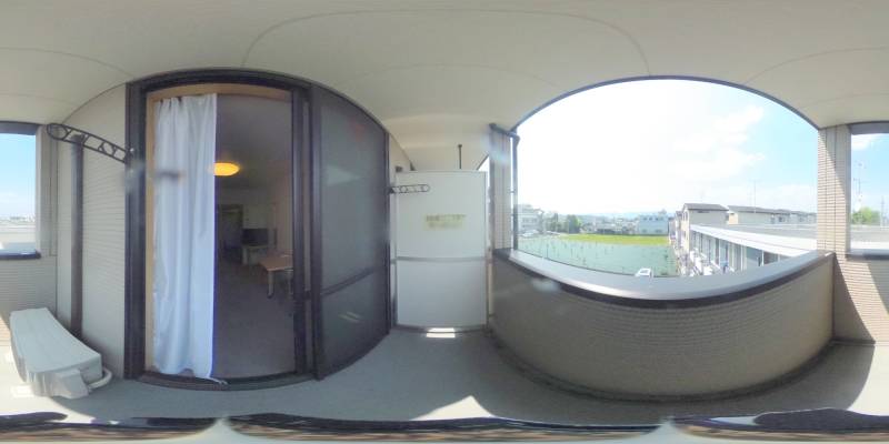 パノラマ画像バルコニー