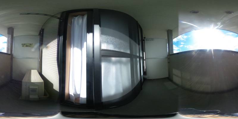 パノラマ画像バルコニー