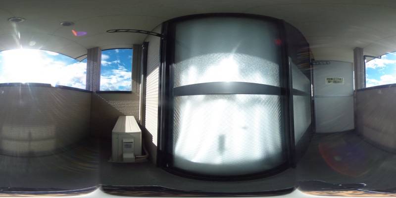 パノラマ画像バルコニー