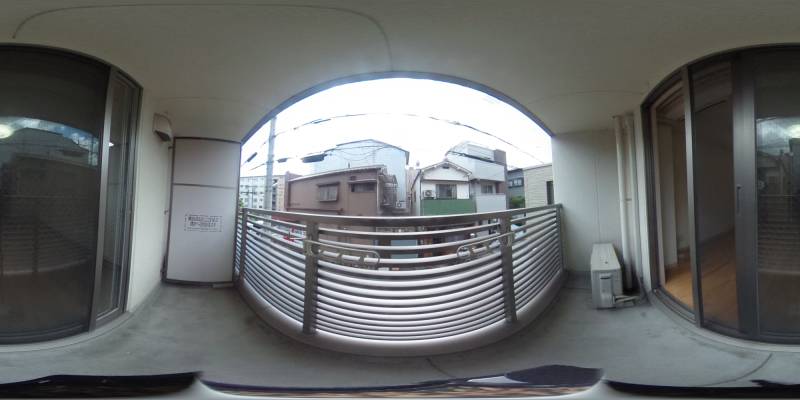 パノラマ画像バルコニー
